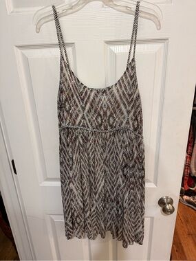 Free People Spaghetti Strap Mini Dress in Black, Brown, Cream